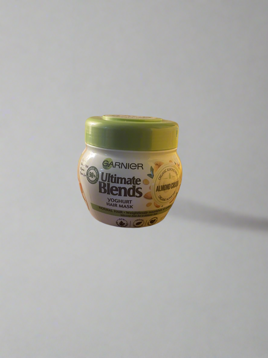 Garnier Ultimate Blends Almond Crush Yoghurt Hair Mask (98% Natural)